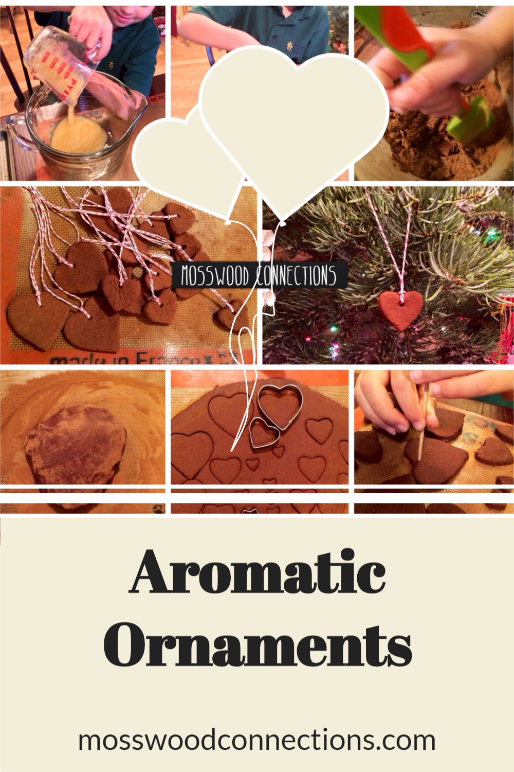 Aromatic Ornaments project is a sensory experience for the hands and the nose. #mosswoodconnections #holidays #ornaments  #sensory 