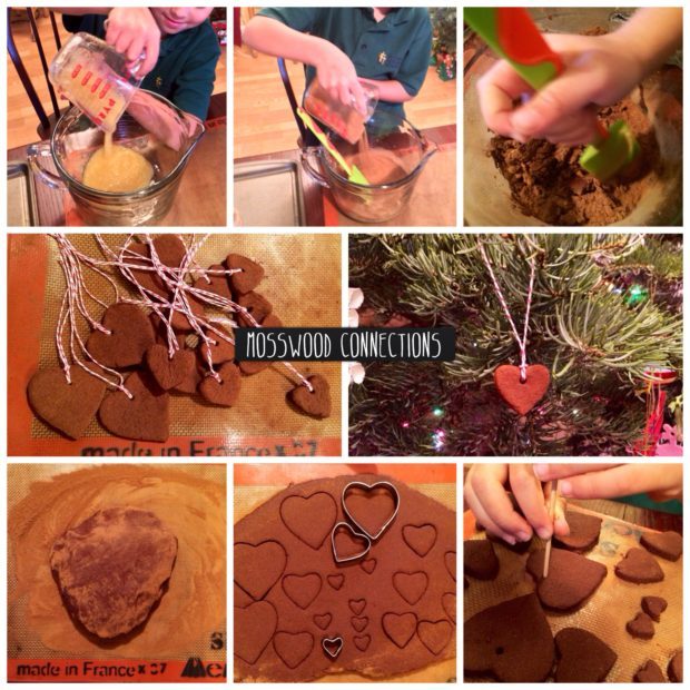 Aromatic Ornaments project is a sensory experience for the hands and the nose. #mosswoodconnections #holidays #ornaments  #sensory 