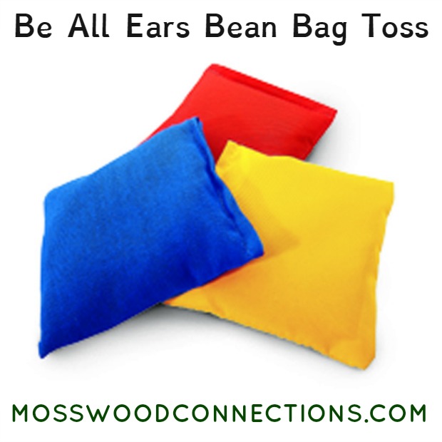 Be All Ears Bean Bag Toss Auditory Processing & Listening to Directions Activity #mosswoodconnections #auditoryprocessing #activelearning #followingdirections #listeningskills 