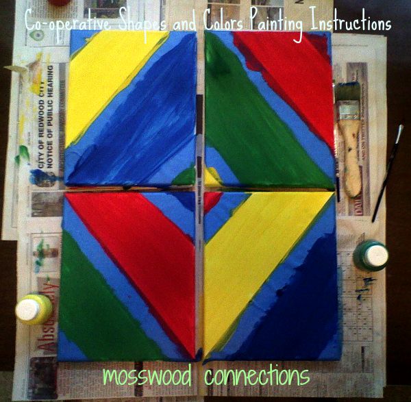 Co-operative Shapes and Colors Painting Instruction