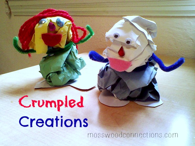 Crumpled Creations Upcycled Craft for Kids