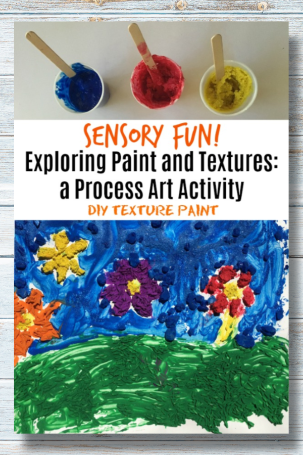 Exploring Paint and Textures: a Process Art Activity #mosswoodconnections #processart #sensory #preschool #artprojects