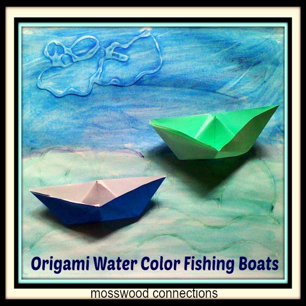 Fishing-Scene-Origami-Boats #mosswoodconnections