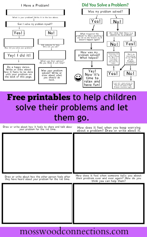 Free Printables for Letting Go of Problems #mosswoodconnections