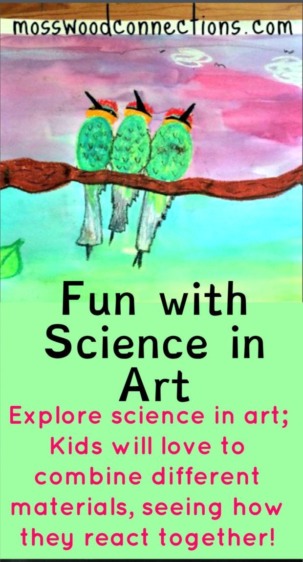 Explore Science with art projects #mosswoodconnections #art #science