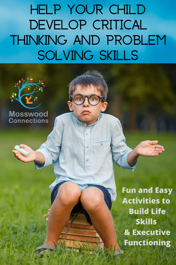 Integrate Critical Thinking Skills & Executive Functioning with Our Problems in a Jar Activity #autism #parenting #executivefunctioning #mosswoodconnections #criticalthinking