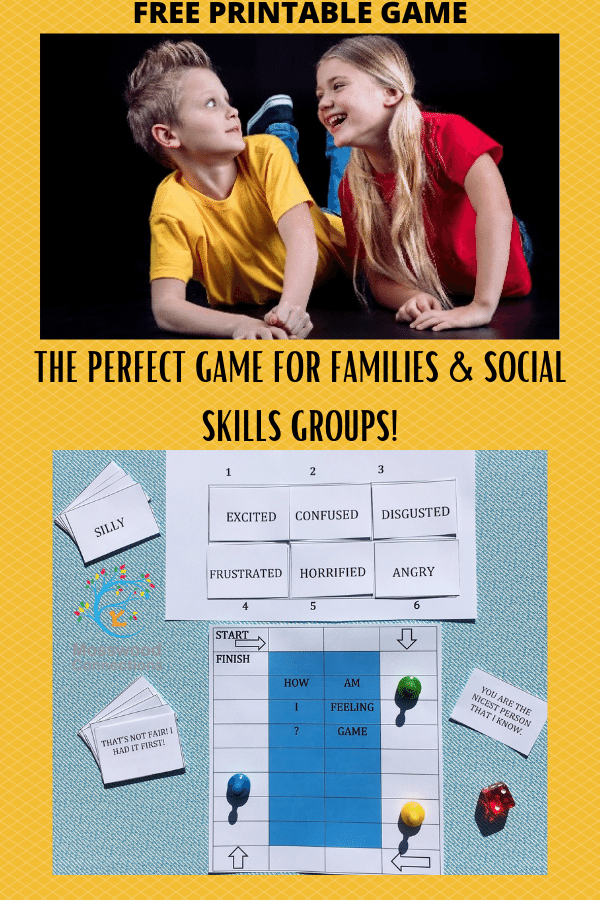 How Am I Feeling A Printable Social Skills Game #mosswoodconnections #autism #socialskills #feelings #printablegame