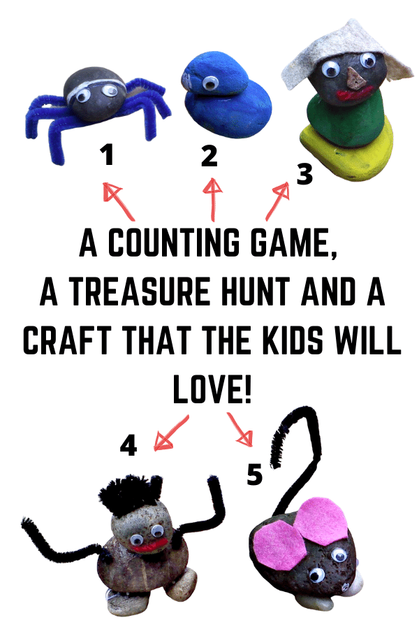 Nature Number Art Challenge A Counting Game and Craft Project with Rocks #mosswoodconnections #natureart #learningthroughplay