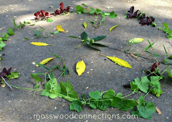 Nature Treasure Hunt Mandala Scavenger Hunt & Visual Processing Activity #mosswoodconnections