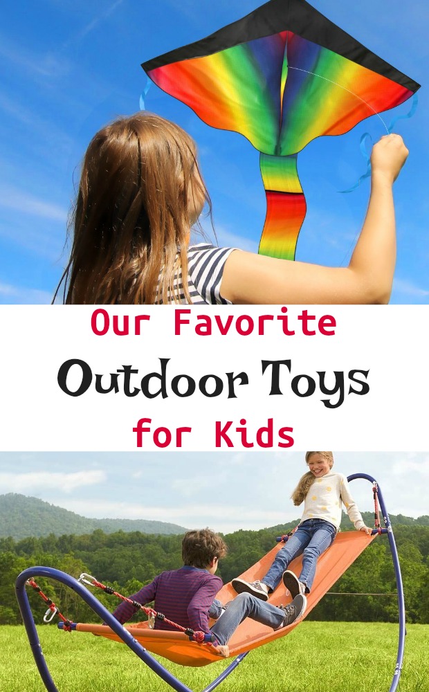 Our Favorite Outdoor Toys for Kids Therapist Approved Sensory Exercise #outdoortoys #giftguide #gooutsideandplay #grossmotor #parenting #mosswoodconnections