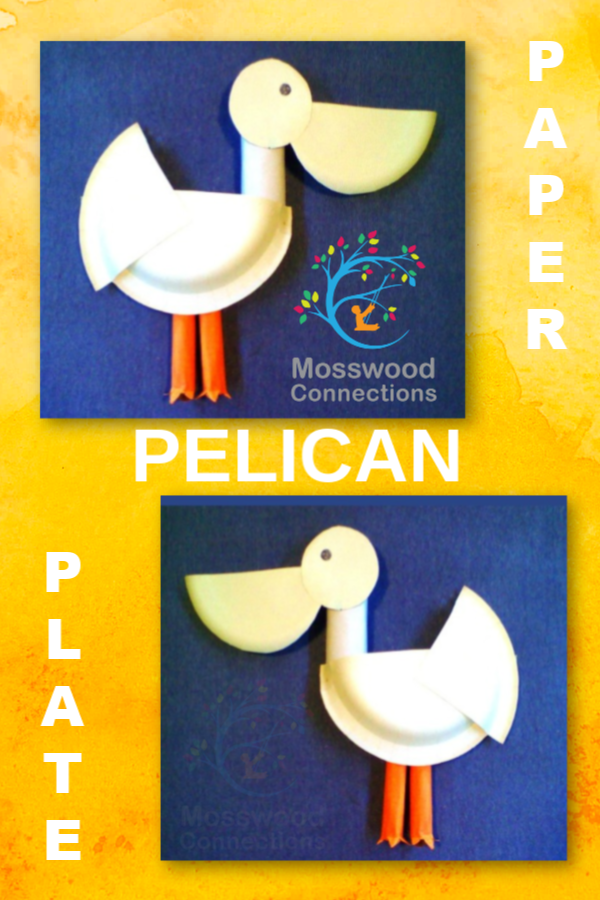 Pelican-paper-Plate-Craft #mosswoodconnections #pelican #paperplatecraft #craftsforkids