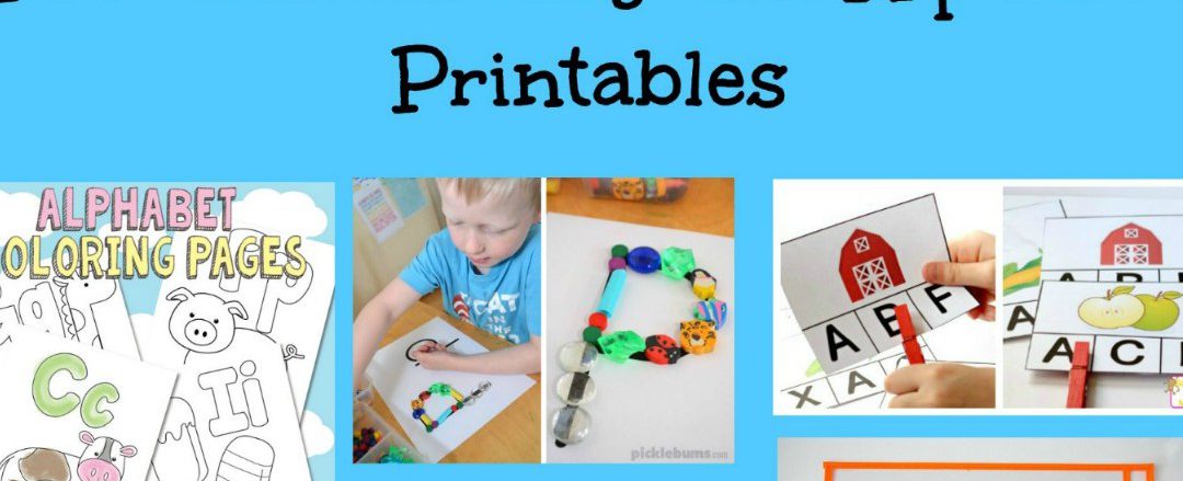 Pre-handwriting and Alphabet Printables