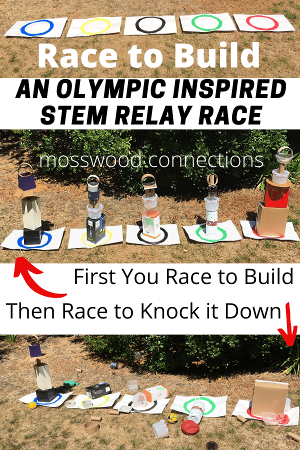 STEM Relay Race #mosswoodconnections #grossmotor #STEM #Olympicactivity