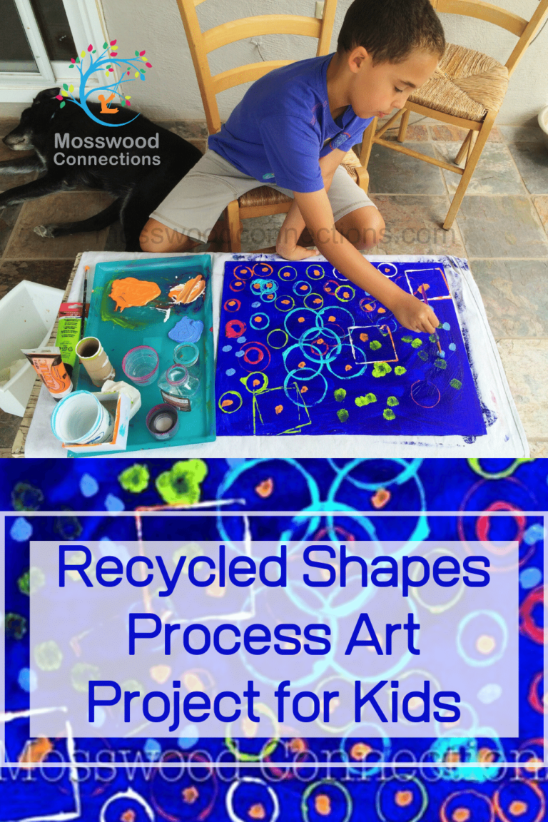 Recycled Shapes Process Art - Mosswood Connections