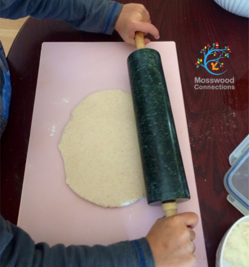 Rolling Salt Dough to Make Ornaments