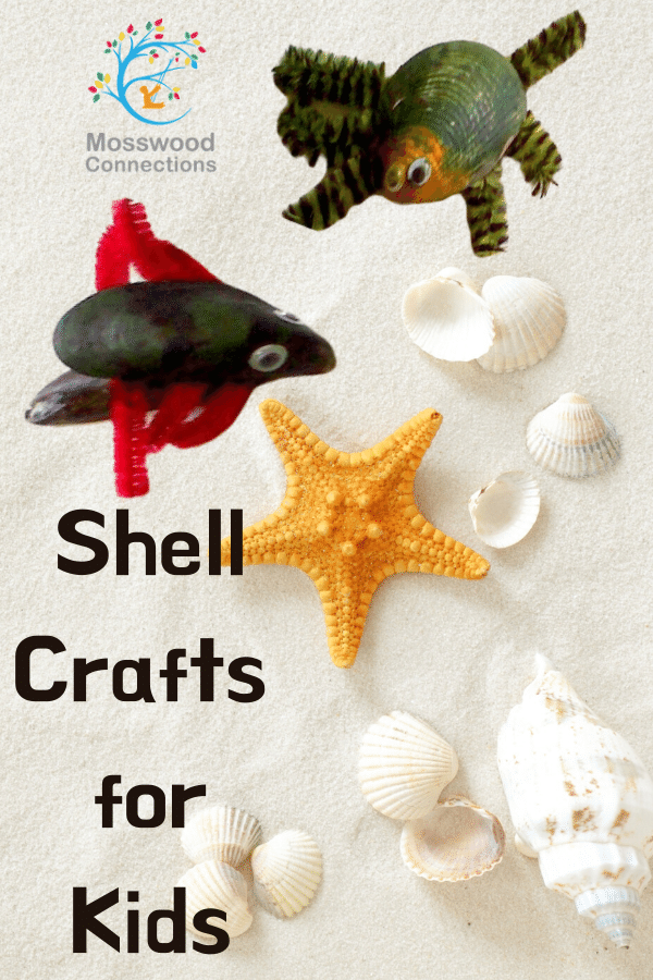 Shell Critters Craft Project #mosswoodconnections #craftsforkids #shellart Shell Critters Craft Project #mosswoodconnections #craftsforkids #shellart