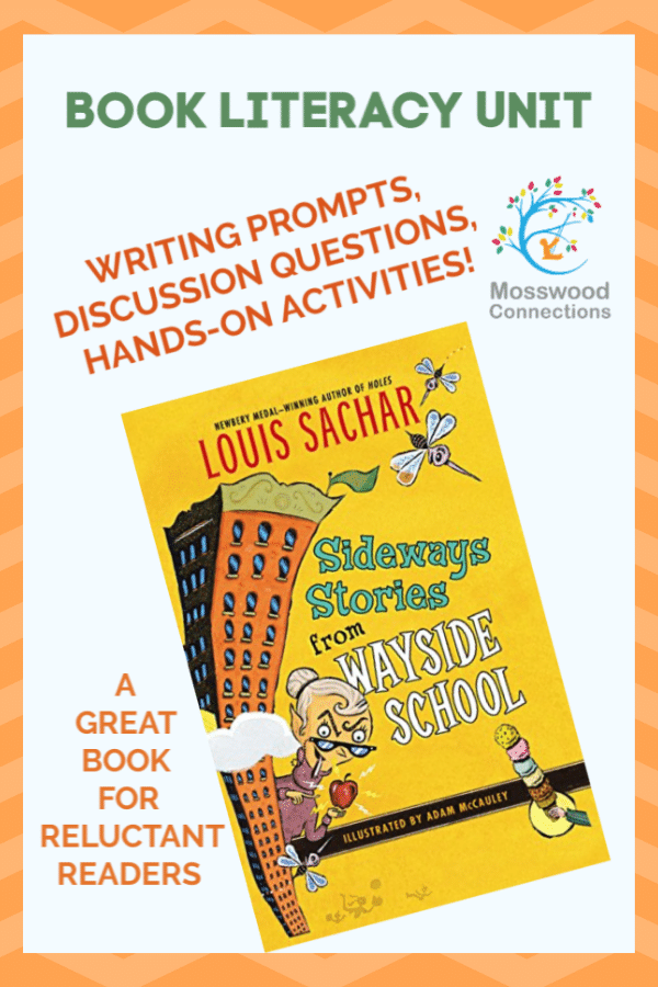 Sideways Stories from Wayside School Literature Unit #mosswoodconnections #bookextensionactivities #homeschooling #SidewaysStories #UnitStudy #literacy