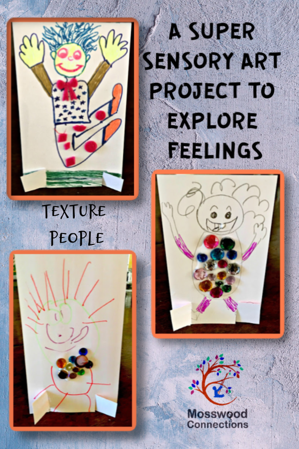 Feel Your Feelings With Texture People #mosswoodconnections #autism #socialskills #feelings #craftsforkids