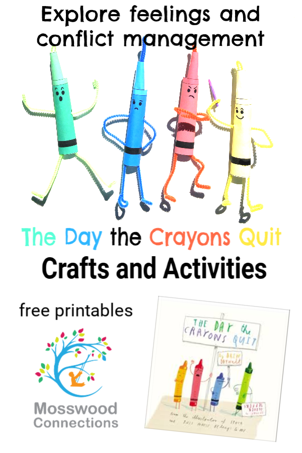 The Day the Crayons Quit Picture Book Activities #picturebooks #mosswoodconnections #literacy #DrewDaywalt