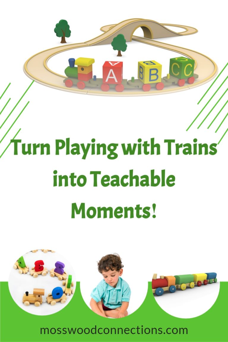 Playing With Trains! Train Games and Activities that will Have Kids Laughing as They Learn #mosswoodconnections #education #autism #homeschooling #preschool