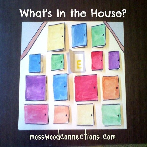 WHAT’S IN THE HOUSE? An early reading activity #mosswoodconnections #education #autism #homeschooling #preschool