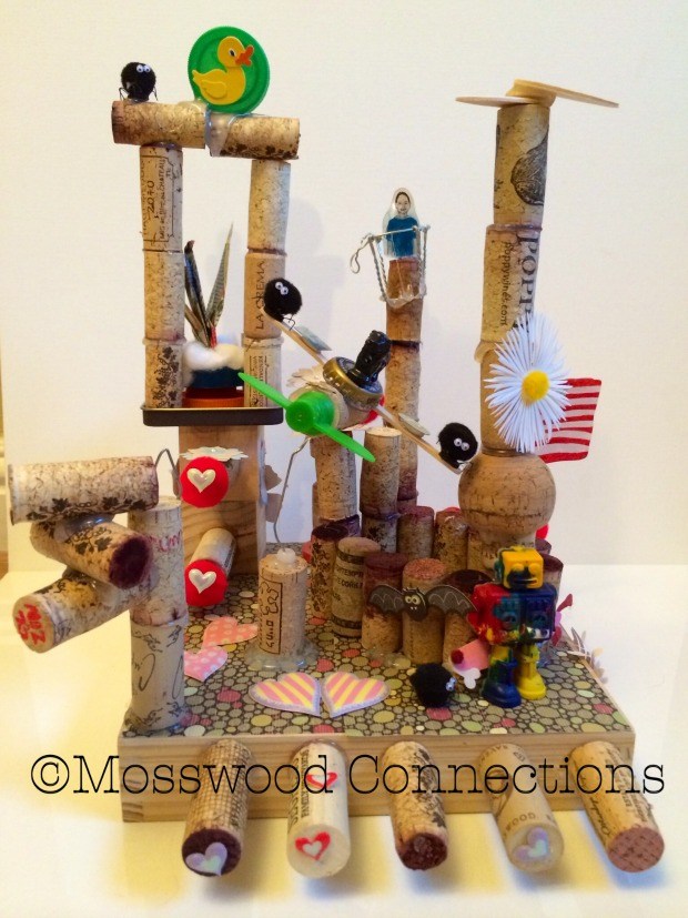 WineCraft: a process art project to keep the kids busy creating! #mosswoodconnections #processart #craftsforkids