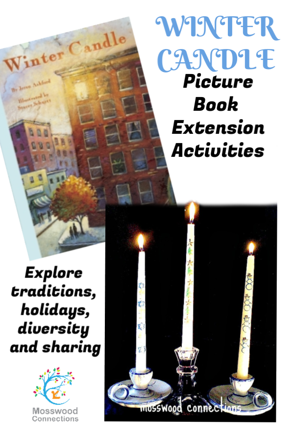 Winter Candle Picture Book Lesson Plan #mosswoodconnections #holidays #Picturebook #Bookactivities #literacy #multicultural