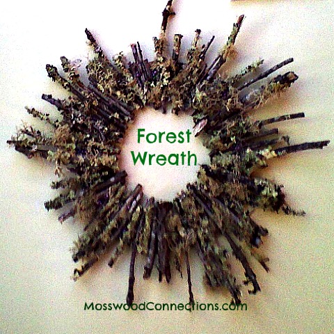Forest Wreath; A Simple Nature Art Project #mosswoodconnections