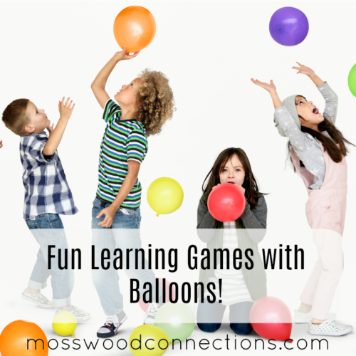 Fun Learning Games with Balloons! #mosswoodconnections #visiongames #socialskills #grossmotor #sensory