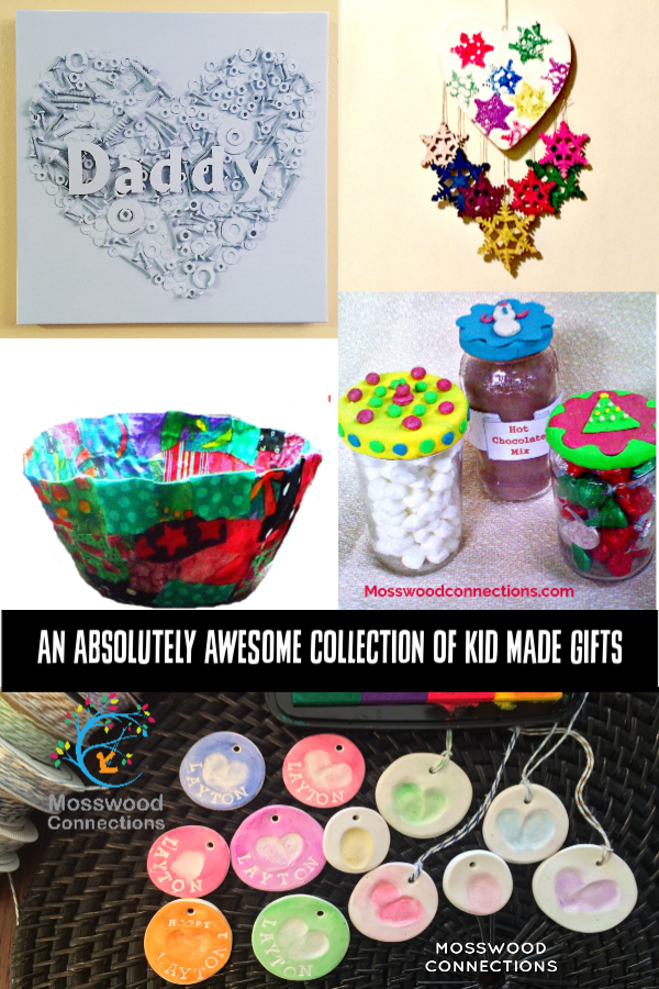 An Absolutely Awesome Collection of Kid Made Gifts #Craftsforkids #mosswoodconnections  #kidmadegift