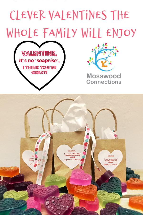Clever DIY Soap Valentines the Whole Family Will Enjoy #mosswoodconnections #Valentines #crafts #non-candyvalentine #holidays