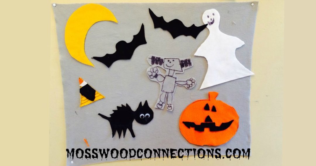Halloween DIY Felt Boards #mosswoodconnections #Halloween
