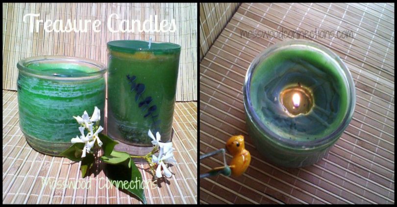 DIY Treasure Candle #Craftsforolderkids #mosswoodconnections #DIYcandle #kidmadegift