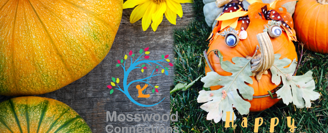 Decorating a Halloween Pumpkin Art Project With Things Found in Nature #mosswoodconnections #craftsforkids #finemotor #preschool #Halloween