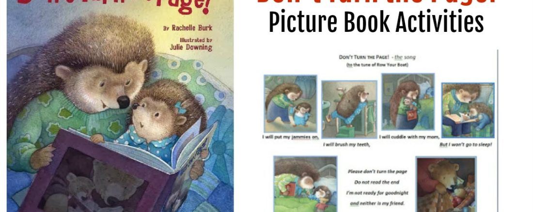 Don't Turn the Page Picture Book Activities #picturebooks #mosswoodconnections #literacy