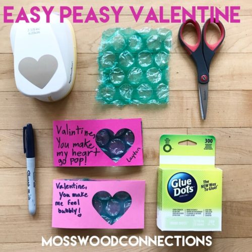 Sensory Friendly Valentines Fidget Toy #mosswoodconnections #Valentines #crafts #non-candyvalentine #holidays #DIYfidgettoy #sensory