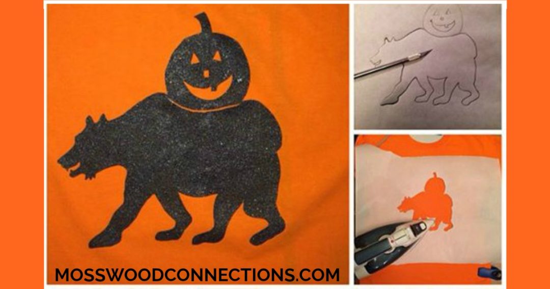 Easy T-Shirt Stencil and T-Shirt Decoration Craft Projects  #mosswoodconnections #finemotor  #FeltBoard #Halloween