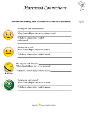 Feelings and Emotions Scavenger Hunt: A Social Skills Activity #mosswoodconnections #autism #socialskills #feelings #scavengerhunt #printablegame