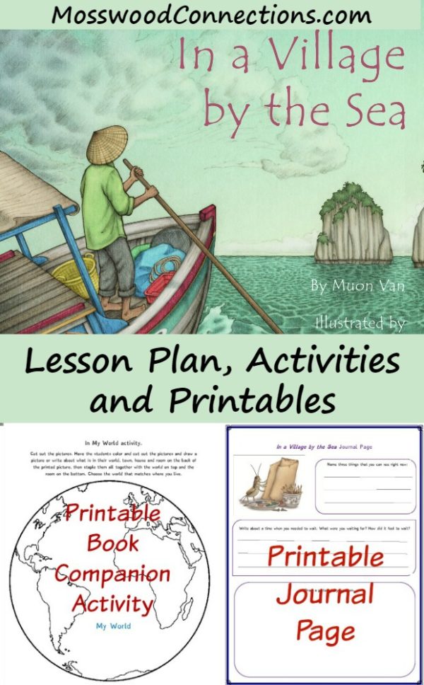 In a Village by the Sea Picture Book Activities #picturebooks #mosswoodconnections #literacy #multicultural