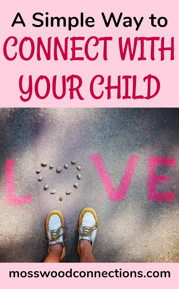 Love Notes on My Sidewalk; A Simple Way to Connect with Your Child #mosswoodconnections #parenting