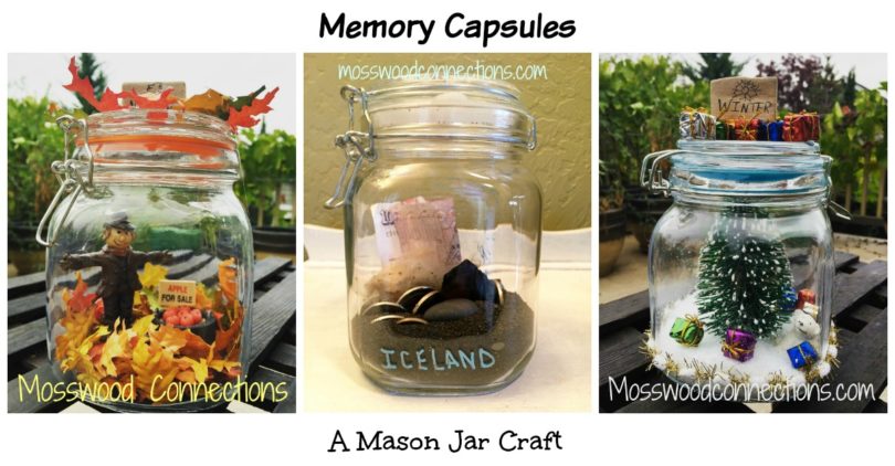 Memory Capsules Mason Jar DIY Decor Craft #masonjarcrafts #holidays #mosswoodconnections #DIYkeepsake