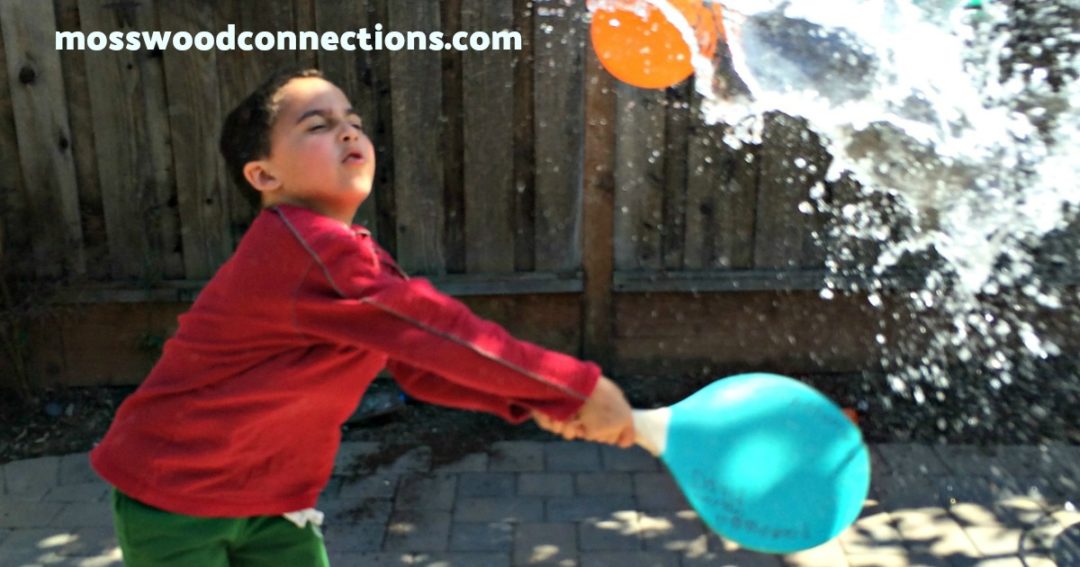 Pendulum Water Blast: a Visual Tracking Activity #mosswoodconnections #visiongames #visualtracking #grossmotor #sensory