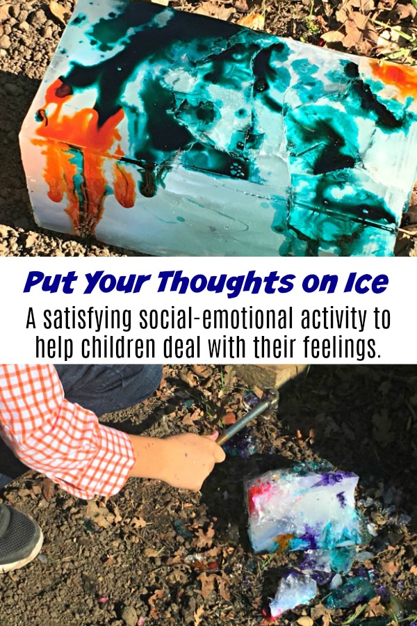 Put Your Thoughts on Ice: Social Emotional Activity #mosswoodconnections #autism #socialskills #feelings #angermanagement #obsessivethoughts