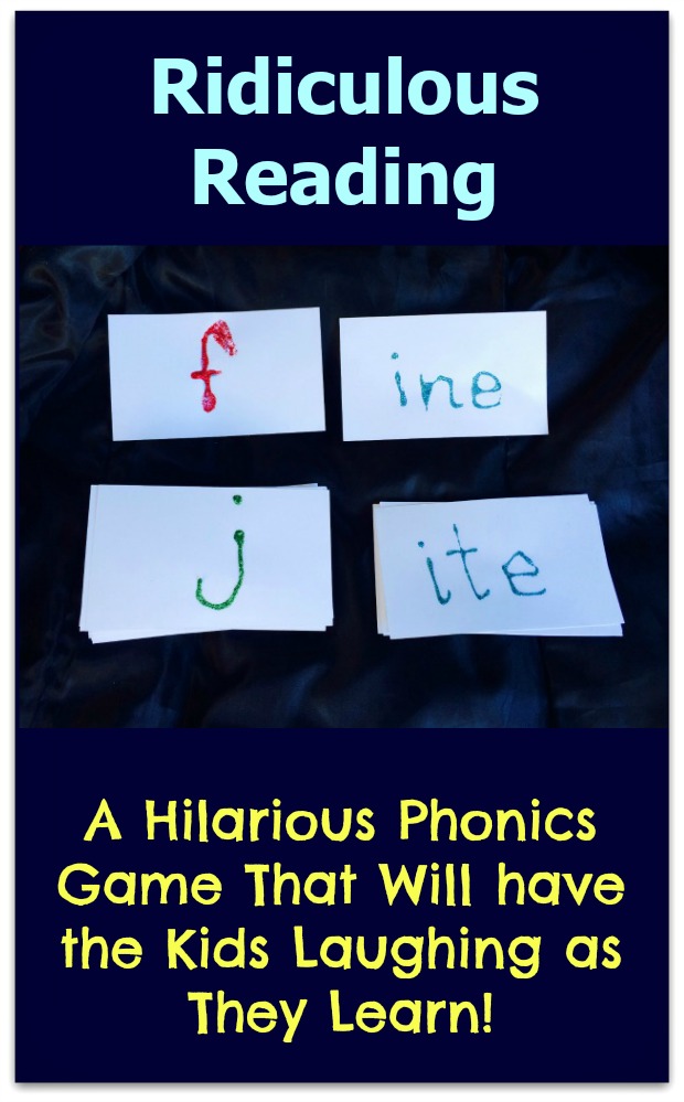 Ridiculous Reading Phonics Game #mosswoodconnections #education #phonics #homeschooling #reading