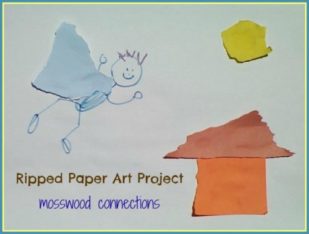 Ripped Paper Art Project #artprojects #mosswoodconnections #finemotor  