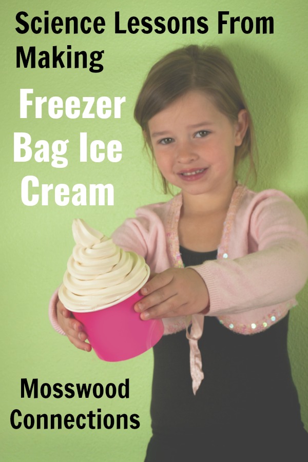 Science Lessons From Making Freezer Bag Ice Cream #mosswoodconnections #science #freezerbagicecream #activelearning #education #homeschool