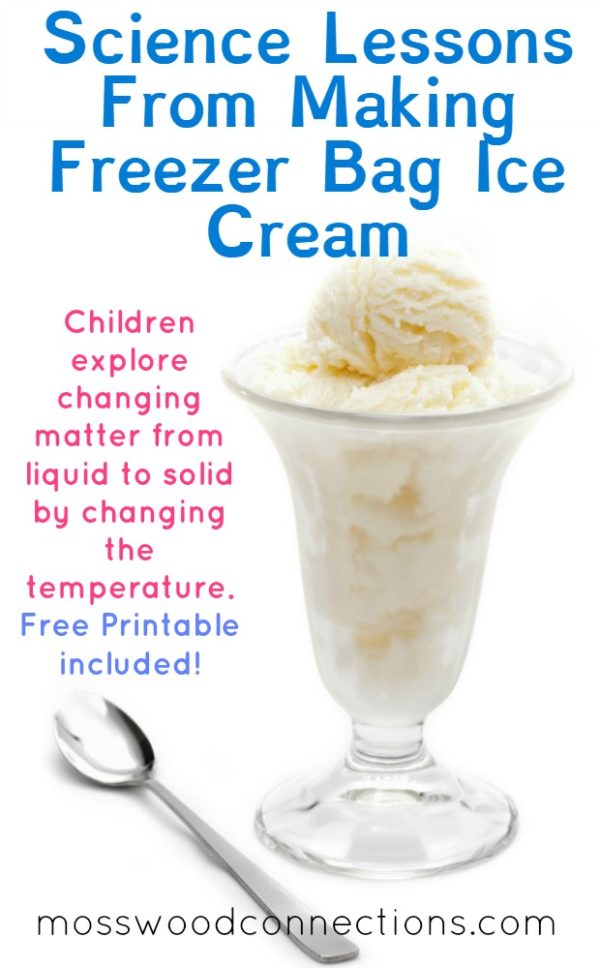 Science Lessons From Making Freezer Bag Ice Cream #mosswoodconnections #science #freezerbagicecream #activelearning #education #homeschool