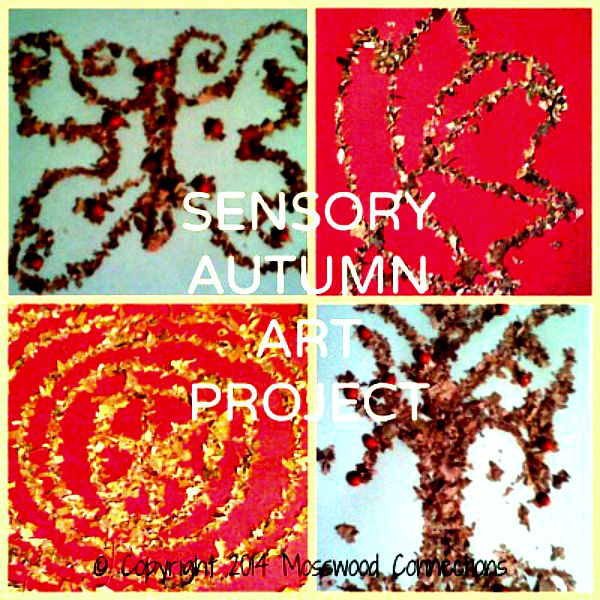 Sensory Autumn Art Project #mosswoodconnections #artprojects #Autumn #parenting #sensory 