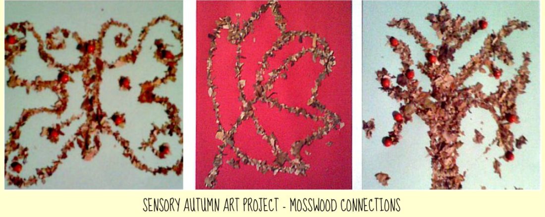 Sensory Autumn Art Project #mosswoodconnections #artprojects #Autumn #parenting #sensory