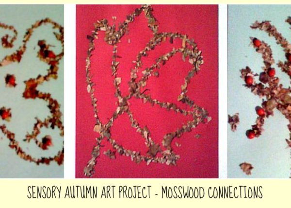 Sensory Autumn Art Project #mosswoodconnections #artprojects #Autumn #parenting #sensory